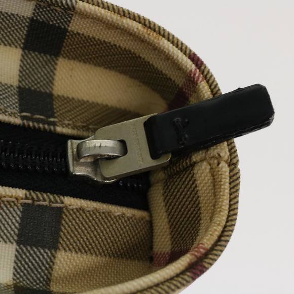 BURBERRY Nova Check Hand Bag PVC Leather Beige Auth yk6252 - Picture 10 of 10